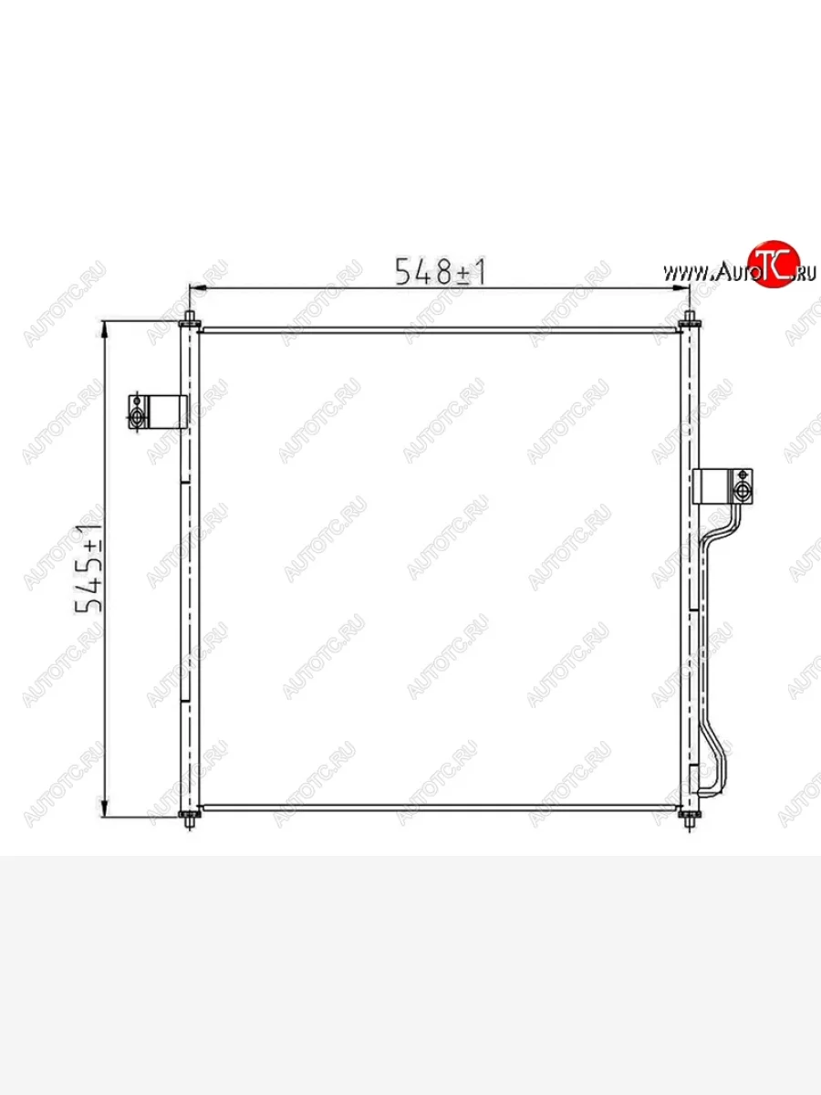 Радиатор кондиционера SAT Ford Explorer U251 5 дв. (2006-2010)  в Керчи Республика Крым