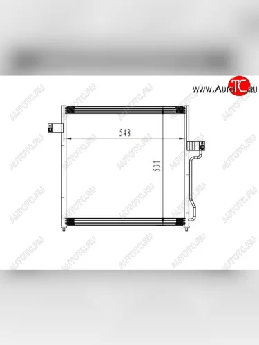 Радиатор кондиционера SAT Ford Explorer U251 5 дв. (2006-2010)