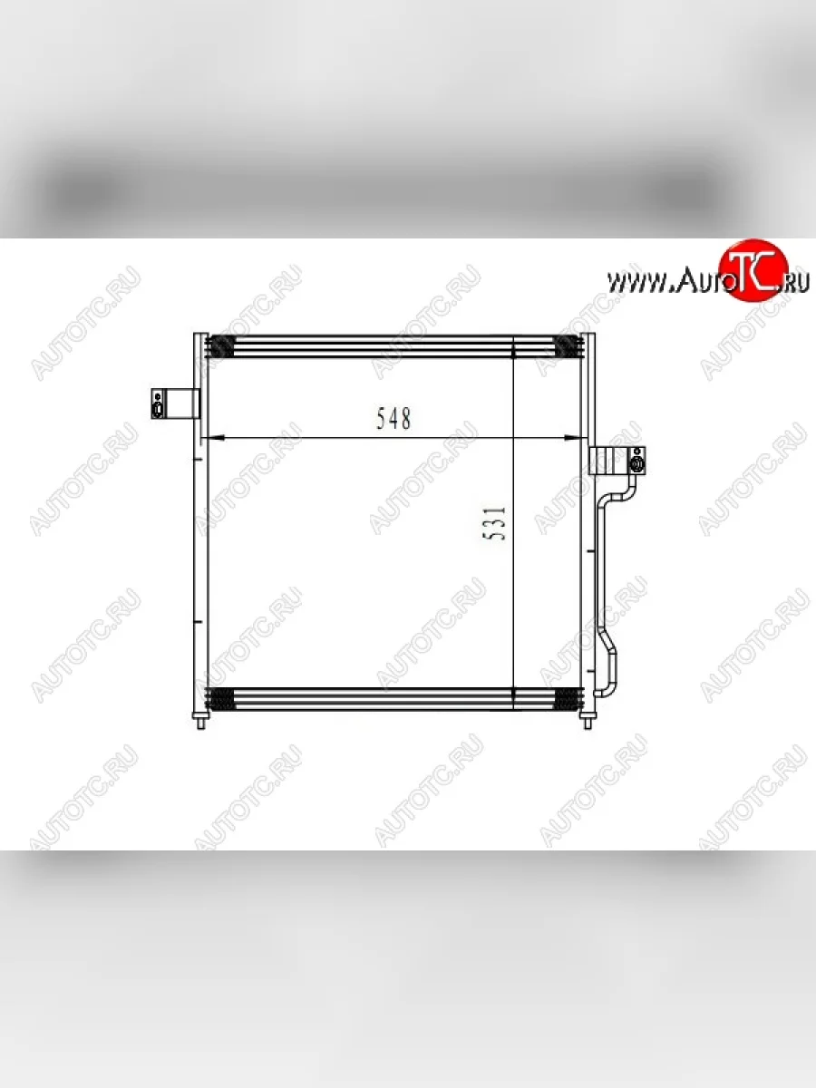 Радиатор кондиционера SAT Ford Explorer U251 5 дв. (2006-2010)  в Керчи Республика Крым