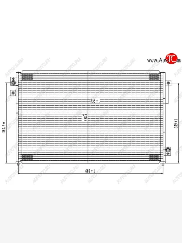 Радиатор кондиционера SAT KIA Cerato 2 TD седан (2008-2013)