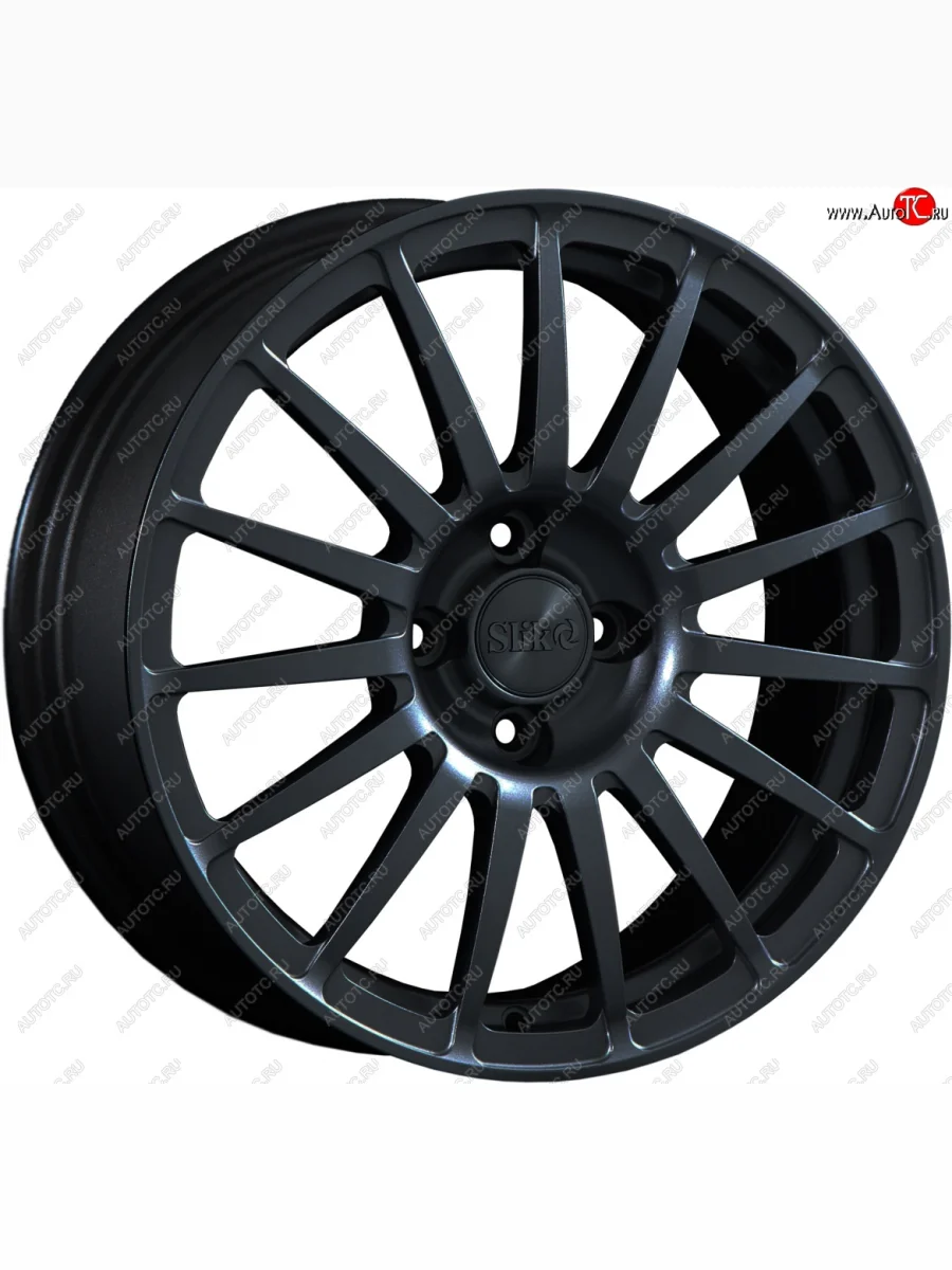 Кованый диск Slik classik R16x6.5 Черный глянцевый (BK) 6.5x16 Chery Tiggo T11 дорестайлинг (2005-2013) 5x114.3xDIA60.1xET33.0 (Цвет: BK)