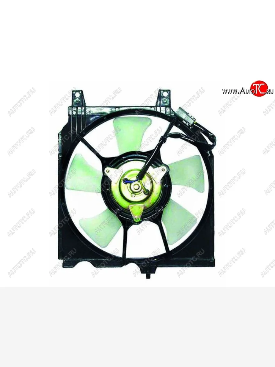 Вентилятор радиатора кондиционера в сборе (GA16DS/SR18DE/GA15DS/GA13DS) SAT Nissan Sunny N14 (1990-1998)  в Самаре Самарской области