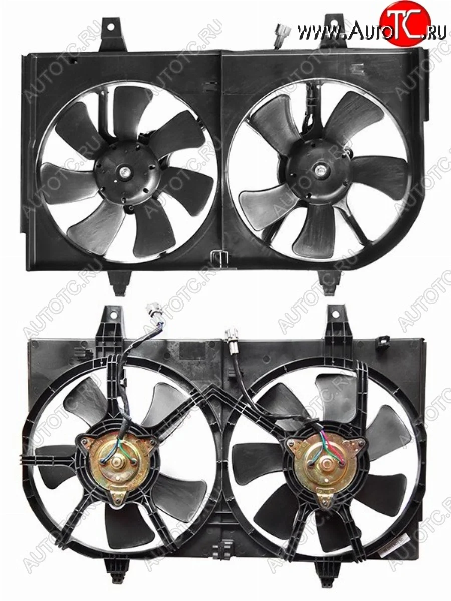 Вентилятор радиатора в сборе SAT Nissan Maxima A33 дорестайлинг (2000-2003)  с доставкой в г. Керчь