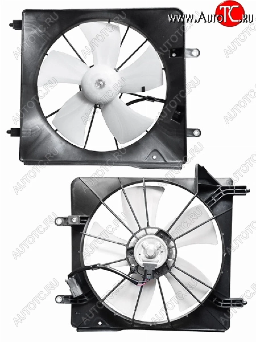 Вентилятор радиатора в сборе SAT (2.4) Honda Accord 7 CL седан дорестайлинг (2002-2005)  в Керчи Республика Крым