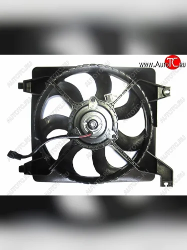 Вентилятор радиатора SAT (в сборе) Hyundai Verna 2 MC седан (2005-2011)