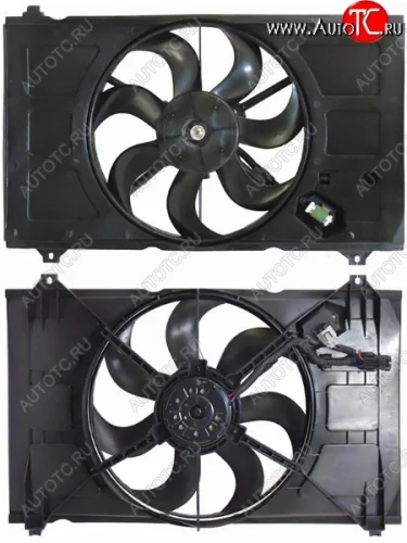 Вентилятор радиатора в сборе SAT KIA Rio 2 JB дорестайлинг, хэтчбэк 5 дв. (2005-2009)