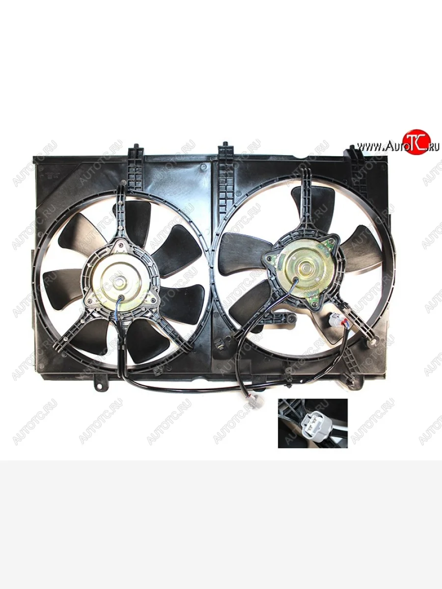 Вентилятор радиатора в сборе SAT Mitsubishi Outlander CU (2003-2009)  с доставкой в г. Пермь