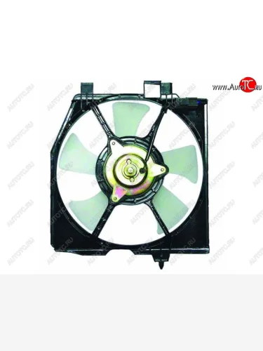 Вентилятор радиатора кондиционера в сборе SAT Mazda Protege (1998-2003)