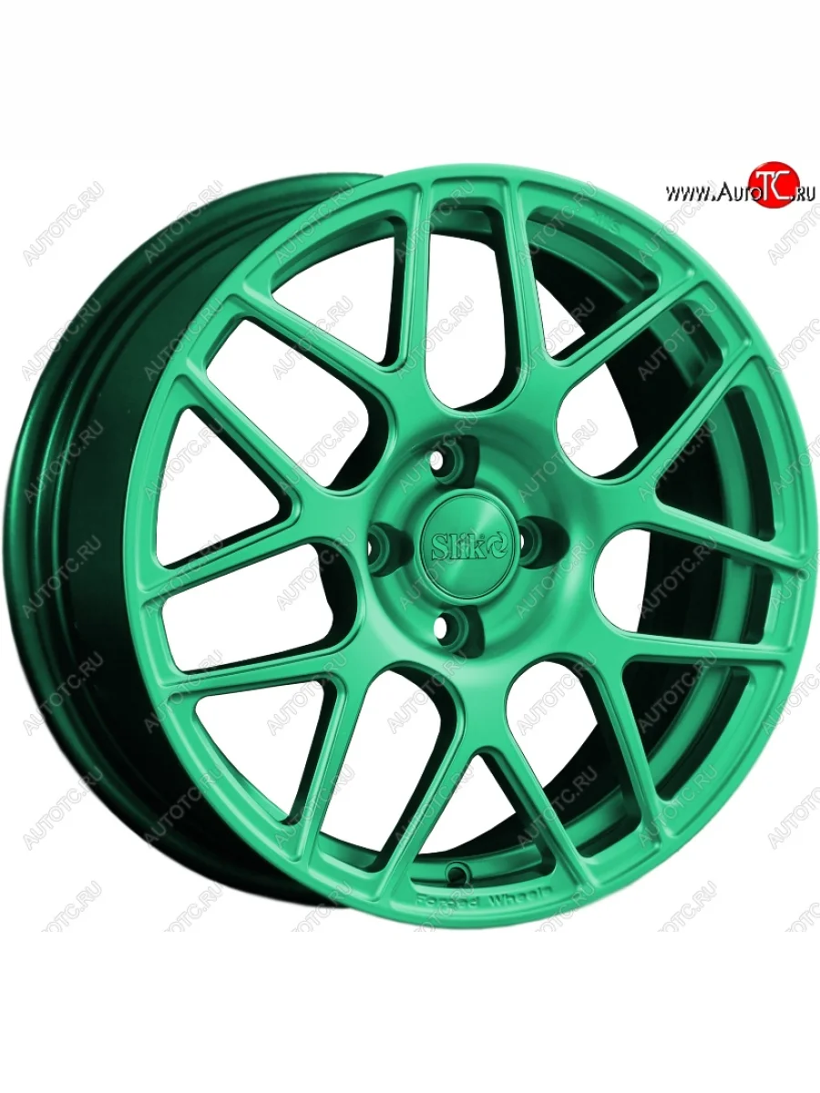 Кованый диск Slik premium R16x6.5 Candy Green изумрудно-зеленый 6.5x16   (Цвет: Candy Green изумрудно-зеленый 6.5x16)  в Самаре Самарской области