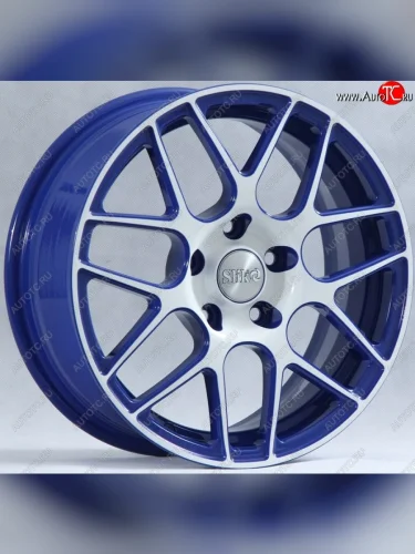 Кованый диск Slik premium R16x6.5 Синий с белой лицевой поверхностью (BLUEFW) 6.5x16 (Цвет: BLUEFW) 