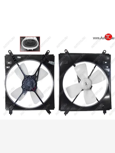 Вентилятор радиатора кондиционера в сборе (2.2) SAT Toyota Mark 2  Qualis (1997-2002) седан