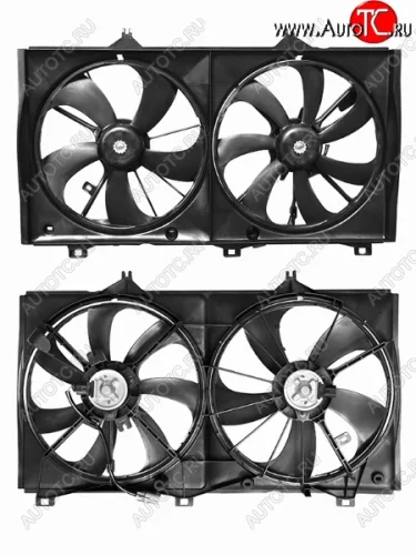 Вентилятор радиатора в сборе (2AZFE/2GRFE) SAT Toyota Venza GV10 рестайлинг (2012-2016)