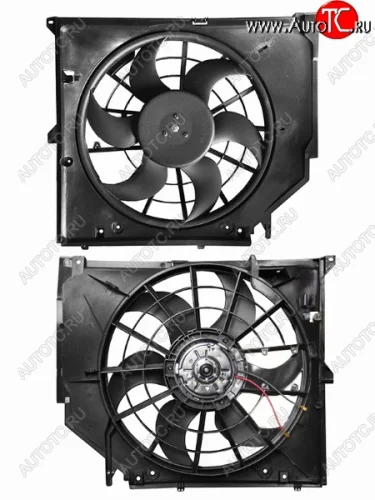 Вентилятор радиатора в сборе SAT (без блока) BMW 3 серия E46 седан дорестайлинг (1998-2001)
