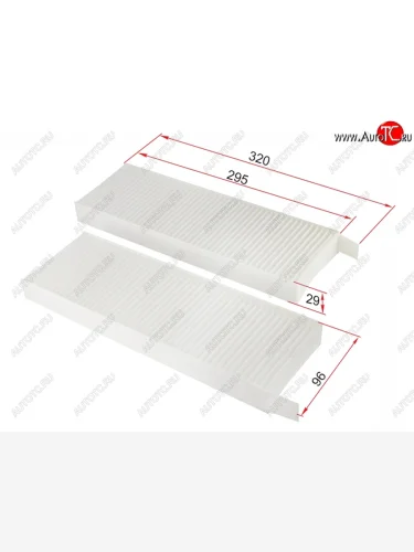 Фильтр салонный (комплект) SAT CITROEN Berlingo  B9 (2008-2022), CITROEN C4 picasso ( UD,  3D) (2006-2018), CITROEN DS5  PF2 (2011-2015), Peugeot 3008 (2009-2017), Peugeot 5008  T8 (2009-2016), Peugeot Partner  B9 (2008-2015)