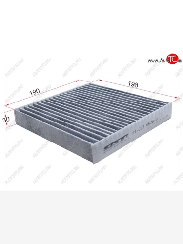Фильтр салонный SAT (угольный, 198*190*30 мм) Jaguar XF  X250 - XJ  X351