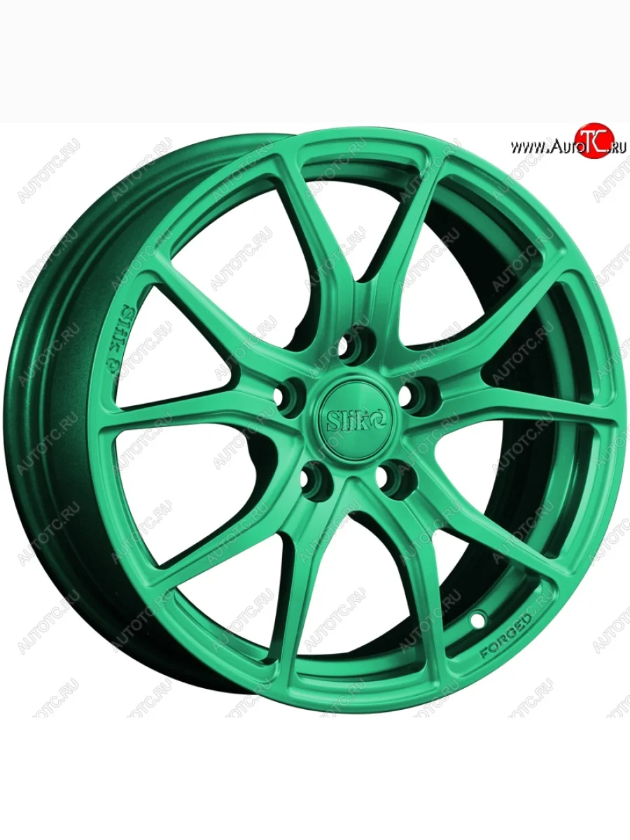 Кованый диск Slik premium R16x6.5 Candy Green изумрудно-зеленый 6.5x16   (Цвет: Candy Green изумрудно-зеленый 6.5x16)  в Самаре Самарской области