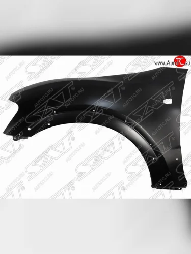 Левое переднее металлическое крыло BodyParts (с отверстиями под повторитель и расширитель) Mitsubishi Pajero 3 V70 дорестайлинг (1999-2003)