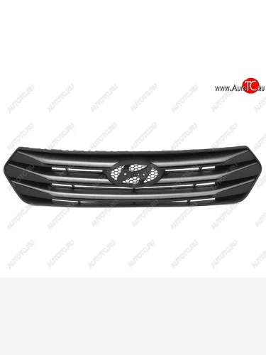 Решётка радиатора SAT (хром) (Цвет: серый.) Hyundai Creta GS дорестайлинг (2015-2019)