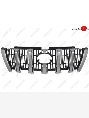 Решётка радиатора SAT (хром, серебро) Toyota Land Cruiser Prado  J150 (2013-2017) 1-ый рестайлинг