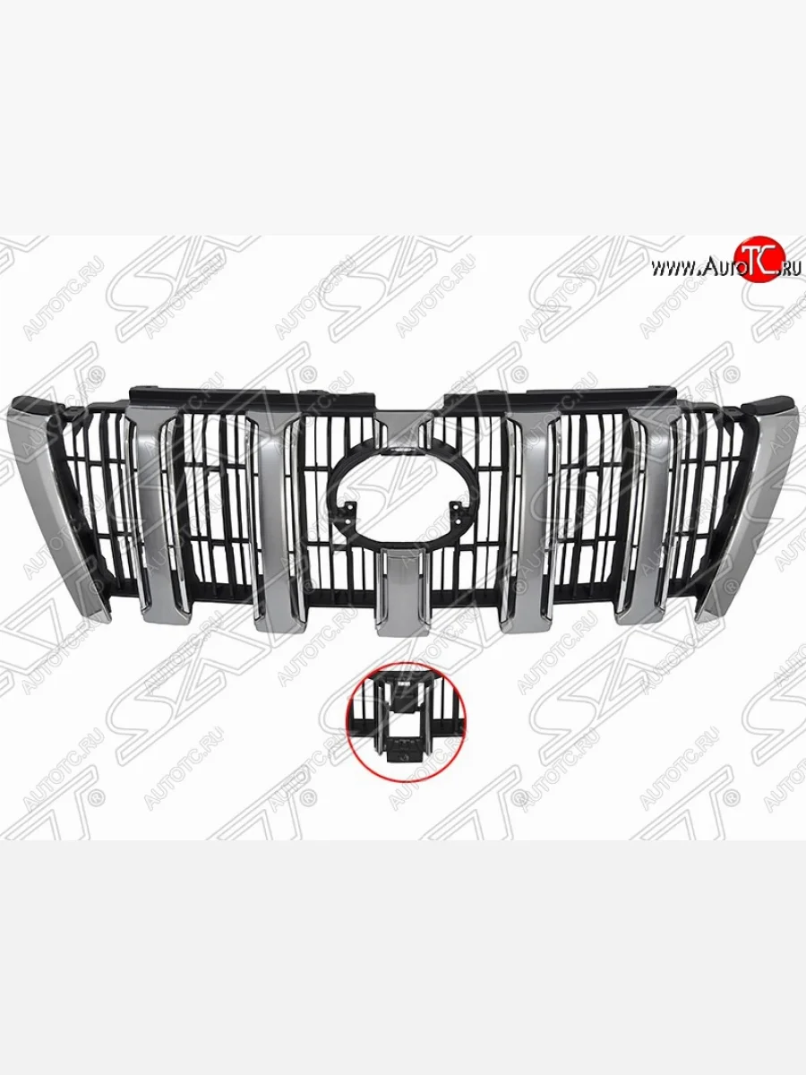 Решётка радиатора (под камеру) SAT Toyota Land Cruiser Prado J150 1-ый рестайлинг (2013-2017)  в Керчи Республика Крым