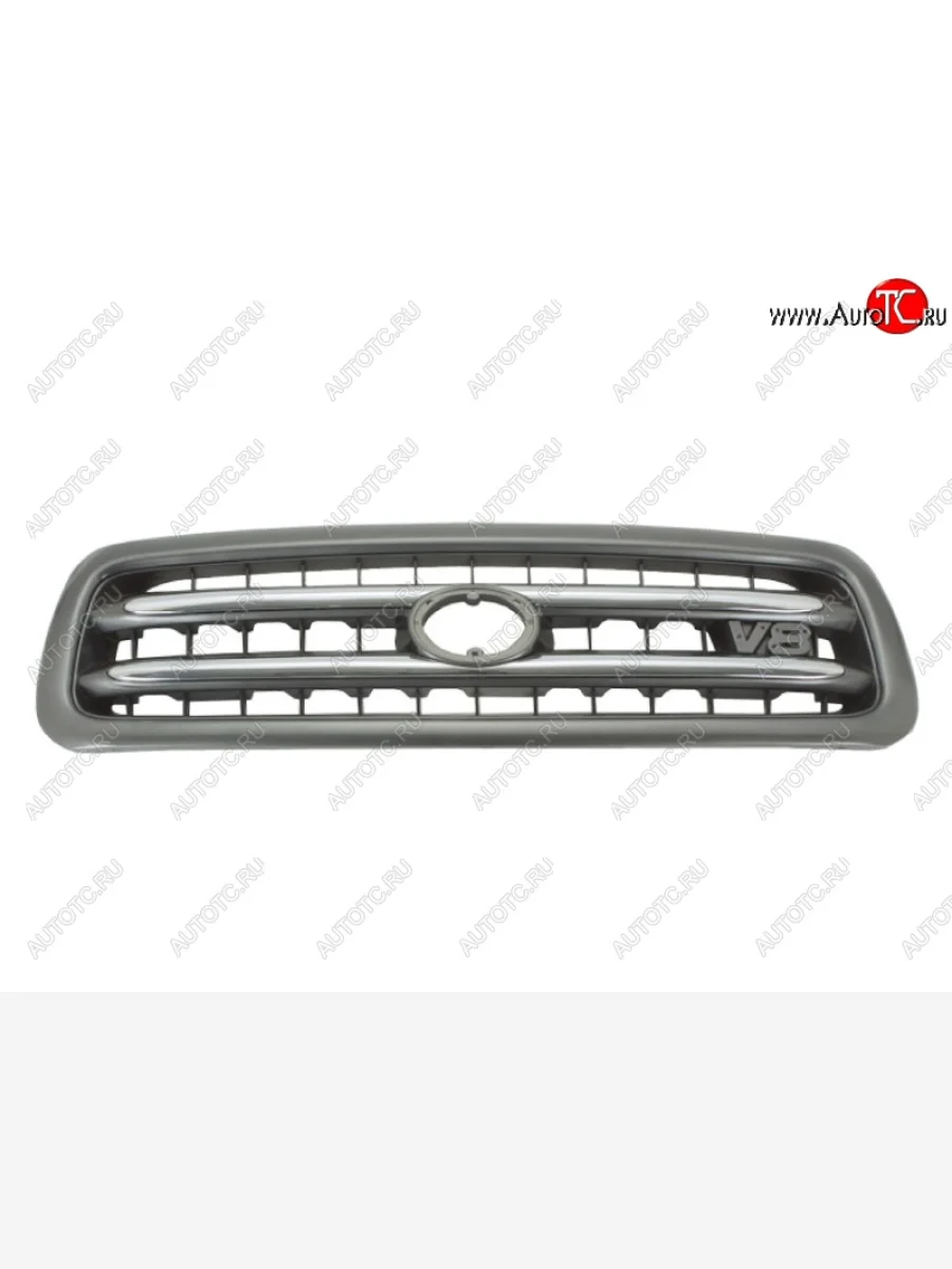 Решётка радиатора SAT Toyota Sequoia XK30, XK40 дорестайлинг (2000-2004) (черная с хромом)  в Самаре Самарской области