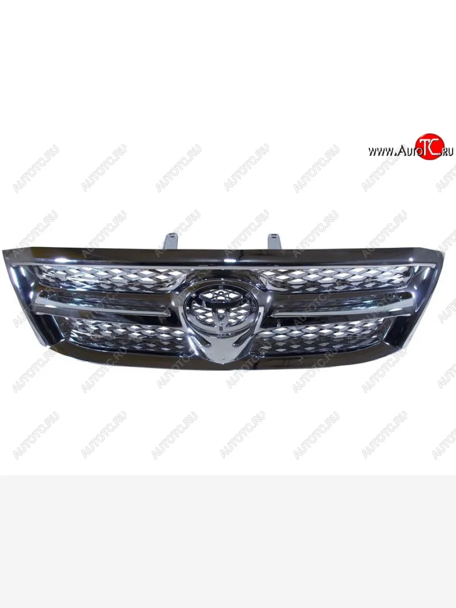 Решётка радиатора SAT Toyota Hilux AN10,AN20 дорестайлинг (2004-2008) (хром)  в Самаре Самарской области