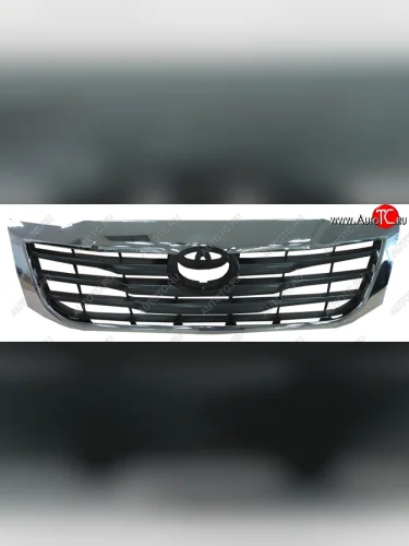 Решётка радиатора (черная с хромом) SAT Toyota Hilux  AN20,AN30 (2011-2016)  2-ой рестайлинг