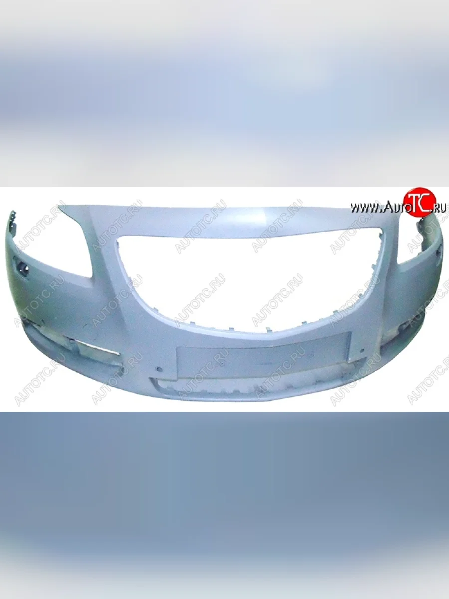 Передний бампер (под омыватели/под парктроник) SAT Opel Insignia A дорестайлинг седан (2008-2013) (Неокрашенный)  в Керчи Республика Крым