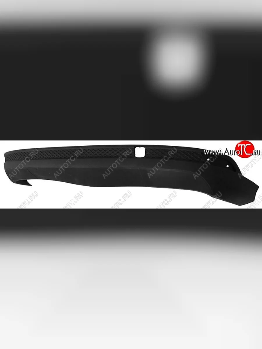 Накладка на задний бампер SAT (нижняя часть) Ford Focus 3 хэтчбэк дорестайлинг (2010-2015) (Неокрашенная)  в Керчи Республика Крым