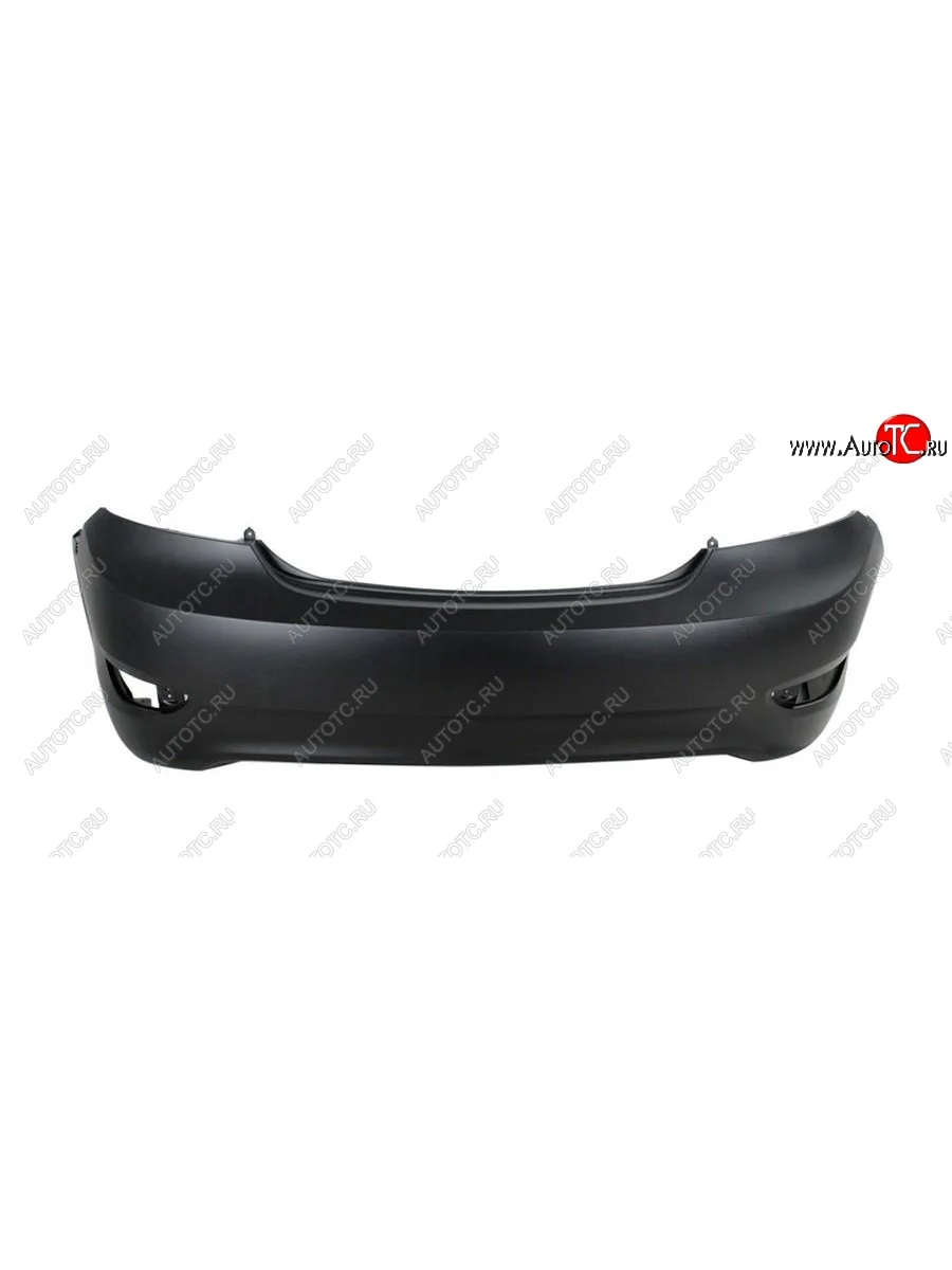 Задний бампер SAT (пр-во Тайвань) Hyundai Solaris RBr седан дорестайлинг (2010-2014) (Неокрашенный)  с доставкой в г. Керчь