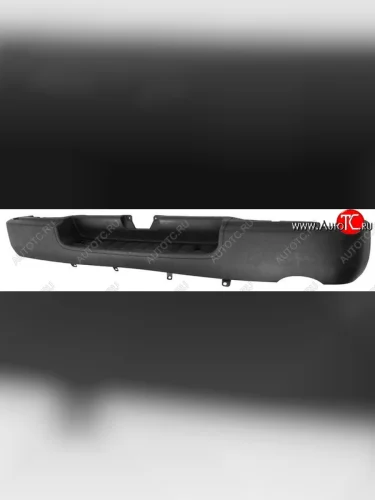 Задний бампер (узкая кабина, под подножку (1695 см)) SAT Toyota Hiace  H200 (2004-2017) минивэн (Япония) дорестайлинг , минивэн (Япония) 1-ый рестайлинг, минивэн (Япония) 2-ой рестайлинг, минивэн (Япония) 3-ий рестайлинг