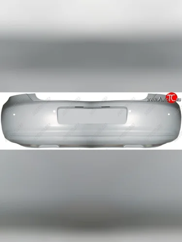 Задний бампер (с отв. под парктроник) SAT Volkswagen Polo  Mk5 6R,6C,61 (2009-2015) хэтчбек 5 дв. дорестайлинг