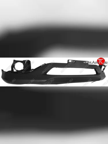 Накладка переднего бампера SAT (с площадкой под номер) Honda CR-V RM1,RM3,RM4 дорестайлинг (2012-2015)