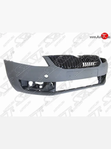 Передний бампер (с решеткой) SAT Skoda Octavia A7 дорестайлинг лифтбэк (2012-2017)