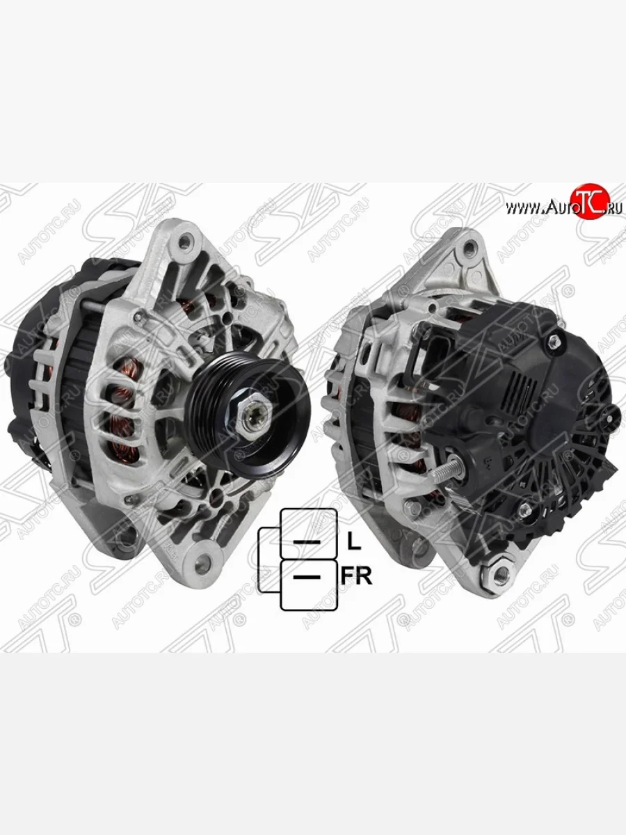 Генератор (восстановленный) SAT KIA Rio 3 QB хэтчбек 5 дв. дорестайлинг (2011-2015)  в Керчи Республика Крым