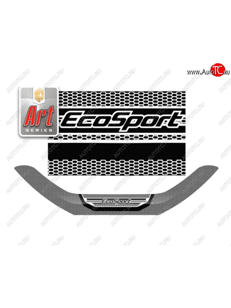 Дефлектора окон CA-Plastic Ford EcoSport B515 рестайлинг (2017-2019) (Серия Art графит)  в Самаре Самарской области