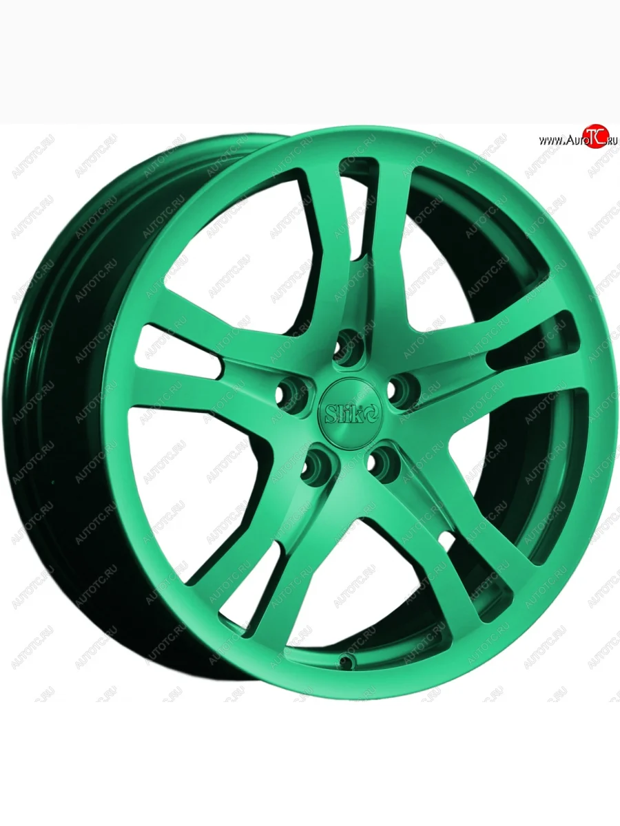 Кованый диск Slik classik R17x7.5 Candy Green изумрудно-зеленый 7.5x17   (Цвет: Candy Green изумрудно-зеленый 7.5x17)  в Самаре Самарской области