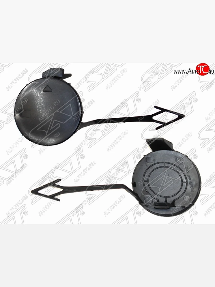 Заглушка переднего бампера SAT (под крюк) Hyundai Sonata LF рестайлинг (2017-2019) (Неокрашенная)  в Перми Пермском крае