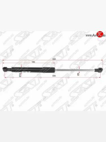 Упор капота SAT (газовый) BMW 5 серия  E39 (1995-2003) седан дорестайлинг, седан рестайлинг