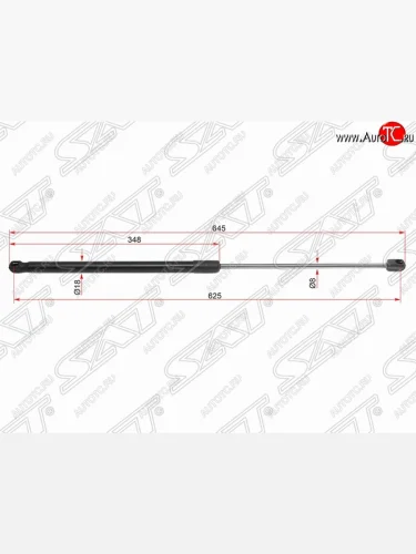 Газовый упор капота SAT Toyota Camry XV70 дорестайлинг (2017-2021)