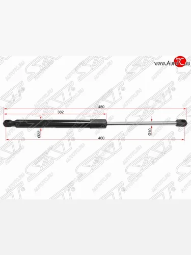 Газовый упор крышки багажника SAT Nissan Patrol 6 Y62 рестайлинг (2014-2017)