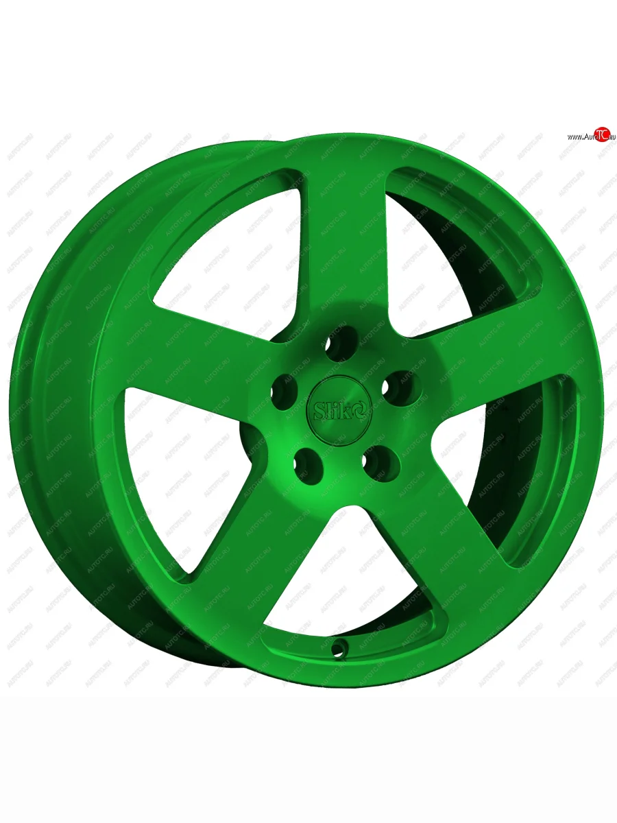 Кованый диск Slik classik R17x7.5 Зеленый (GREEN) 7.5x17   (Цвет: GREEN)  в Самаре Самарской области