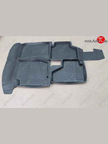 Комплект ковриков в салон Rezkon Brand (резиновые) Chevrolet Niva 2123 рестайлинг (2009-2020)