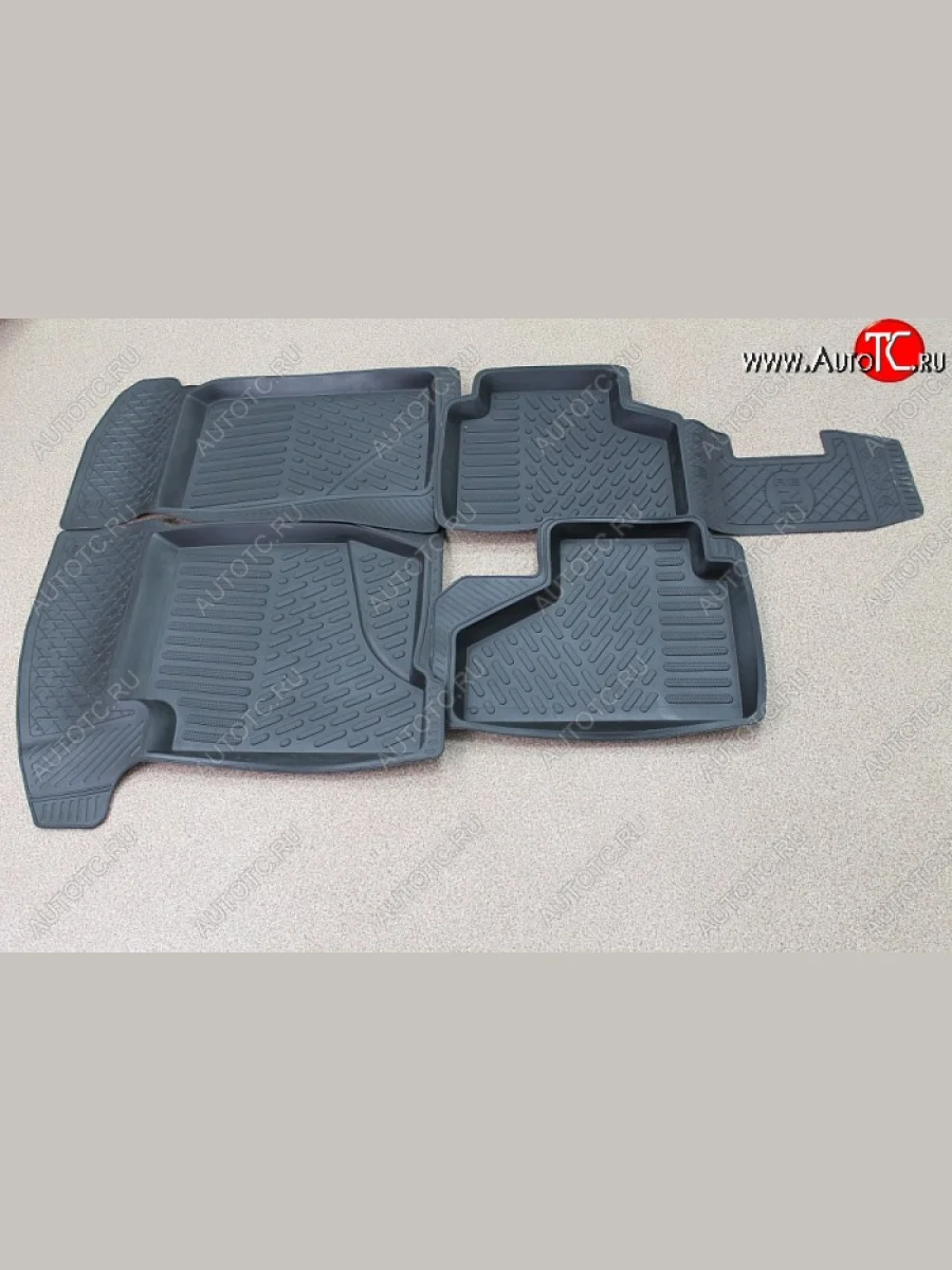Комплект ковриков в салон Rezkon Brand (резиновые) Chevrolet Niva 2123 рестайлинг (2009-2020)  в Керчи Республика Крым