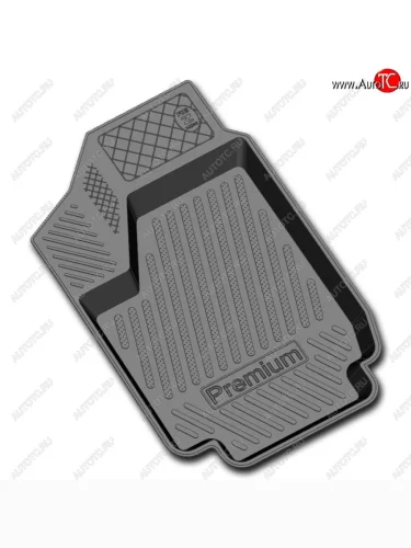 Комплект ковриков в салон Rezkon Premium (резиновые) Лада ВАЗ нива 4х4 2121 (Legend) 3 дв. 2-ой рестайлинг (2021-2025)