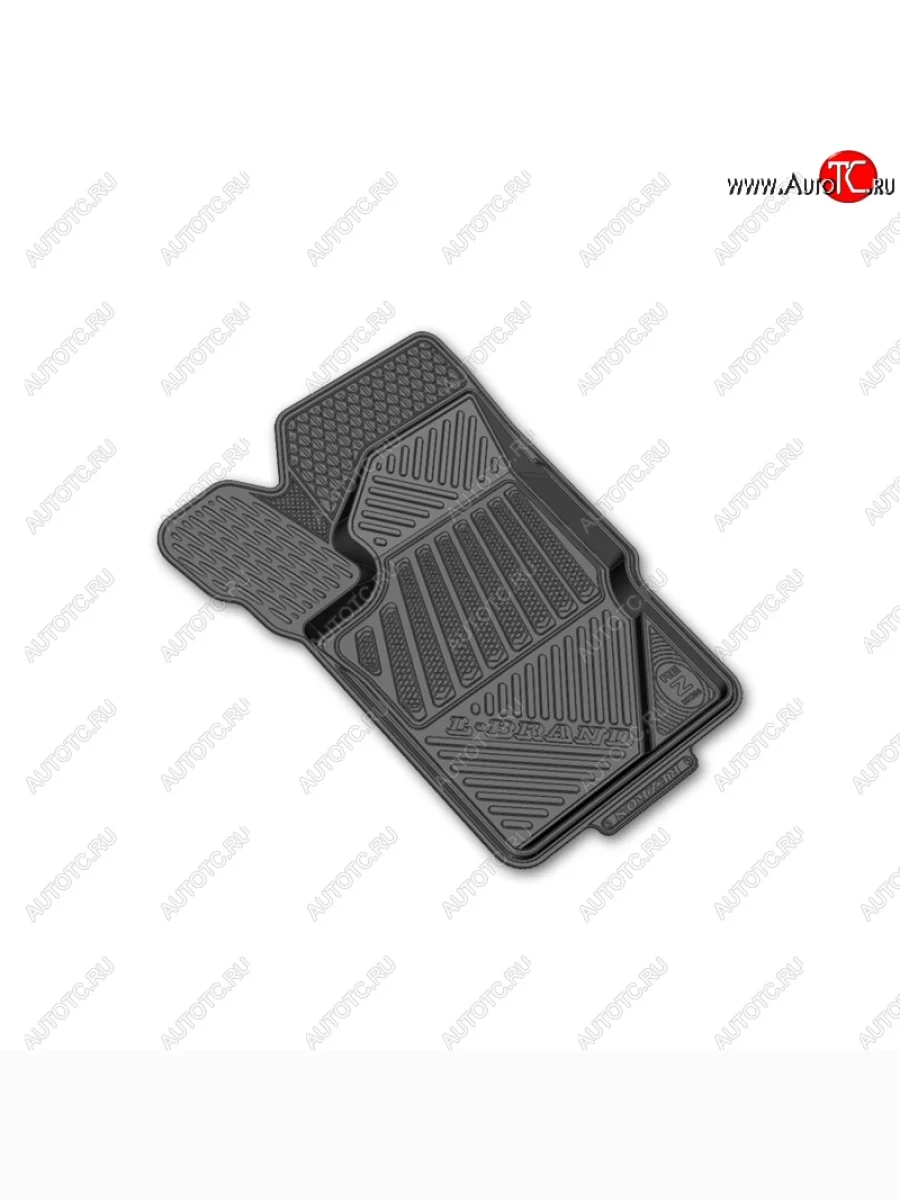 Комплект ковриков в салон Rezkon Brand (передние, резиновые) Лада ВАЗ Гранта 2190 седан  дорестайлинг (2011-2017)  в Керчи Республика Крым