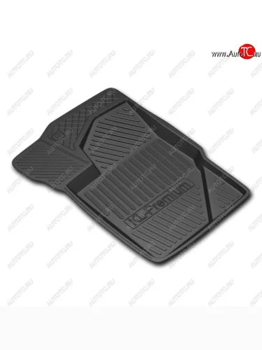 Комплект ковриков в салон Rezkon Premium (резиновые) Лада ВАЗ Калина 1118 седан (2004-2013)