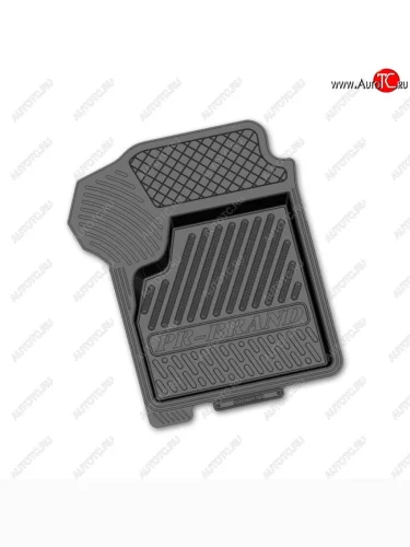 Комплект ковриков в салон Rezkon Brand (передние, резиновые) Лада ВАЗ Приора 2170 седан дорестайлинг (2007-2014)