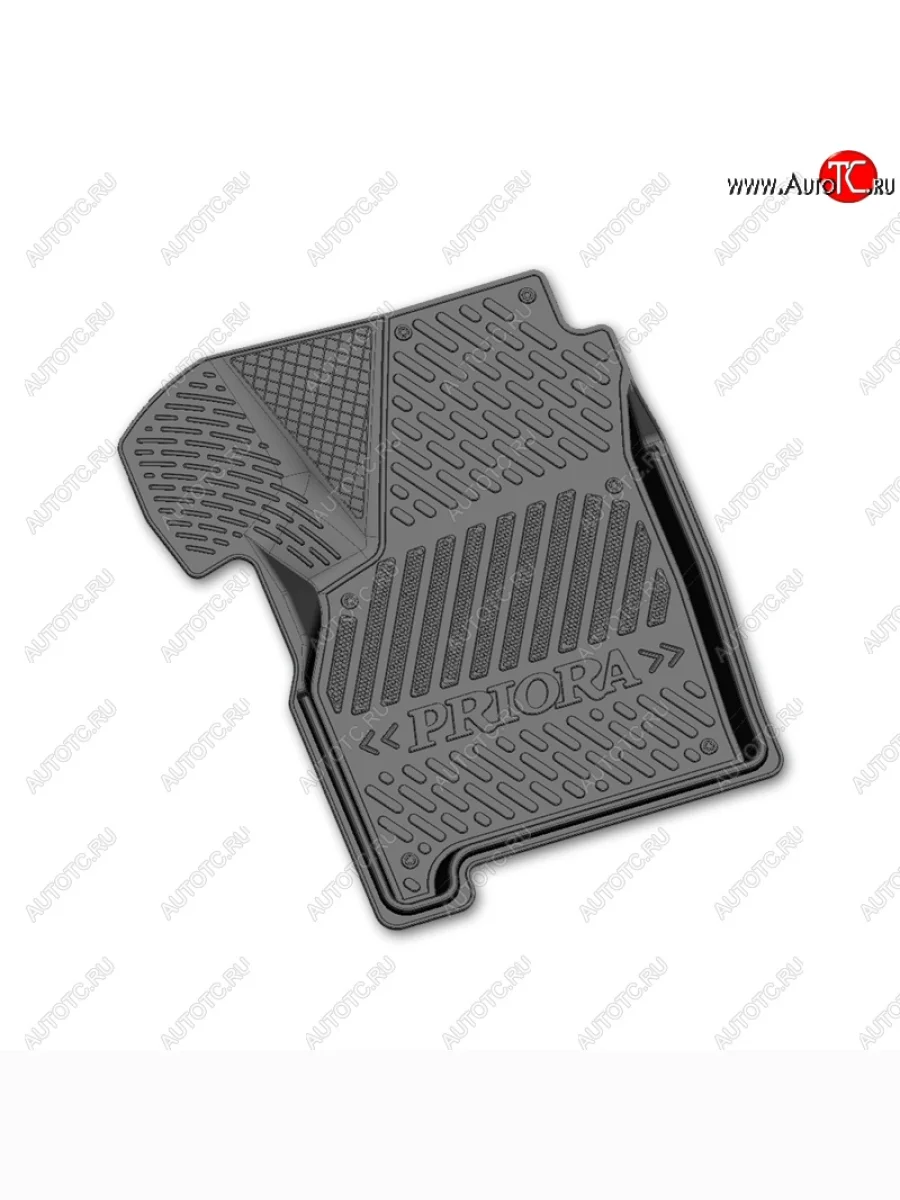 Комплект ковриков в салон Rezkon Comfort (резиновые) Лада ВАЗ Приора 2170 седан дорестайлинг (2007-2014)  в Перми Пермском крае