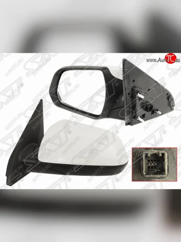 Левое боковое зеркало заднего вида SAT (обогрев, 5 контактов) Hyundai Creta GS рестайлинг (2019-2021)